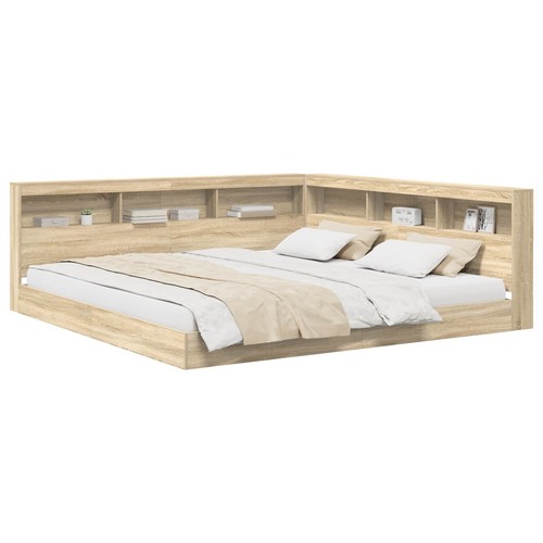 Bookcase bed with shelf - bed,