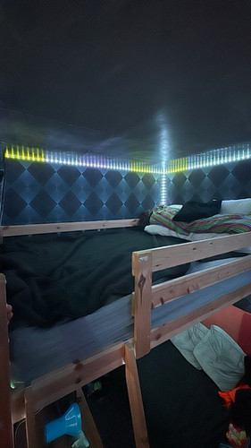 Wooden double high bed