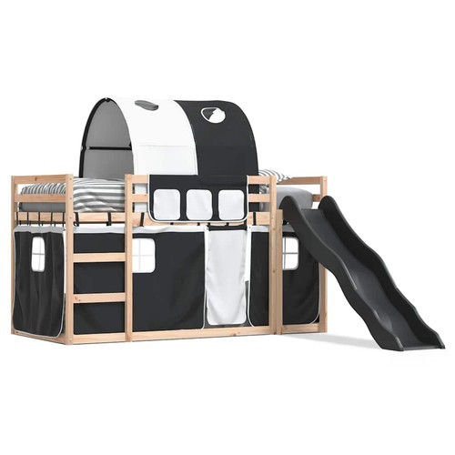 Bunk bed with slide and - slide,
