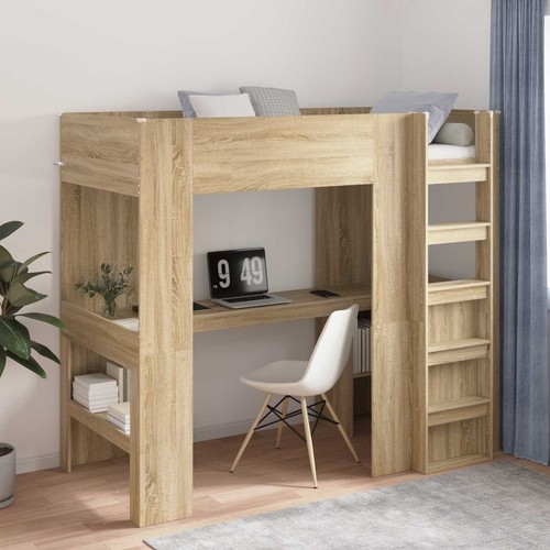 Loft bed frame - bed, desk