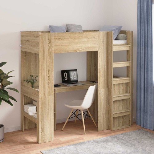 Loft bed frame - bed, desk