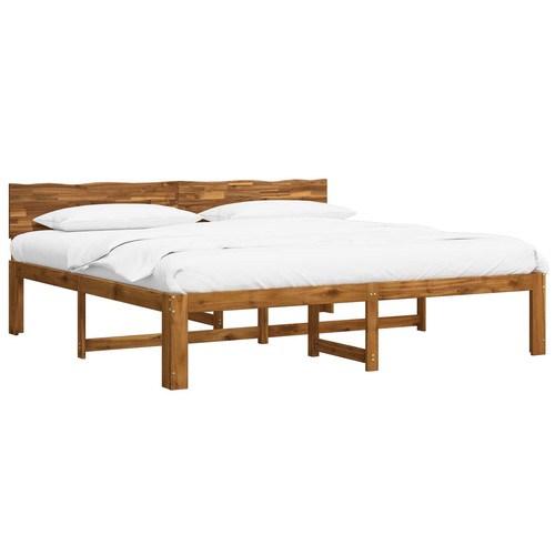 Double bed frame with - bed,