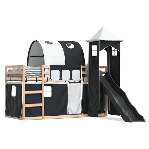 Bunk bed with - bed, and