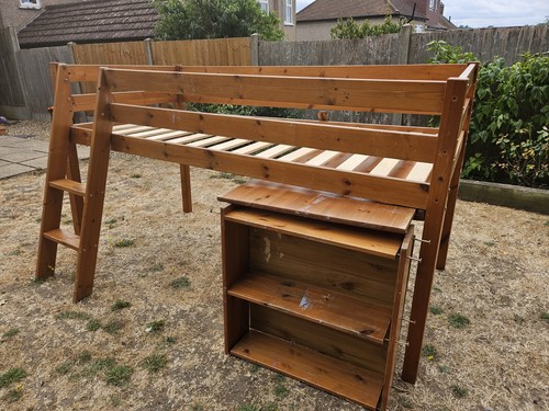 Solid wooden kid - wooden, loft