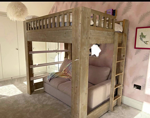 Teen callum loft bed - loft, white