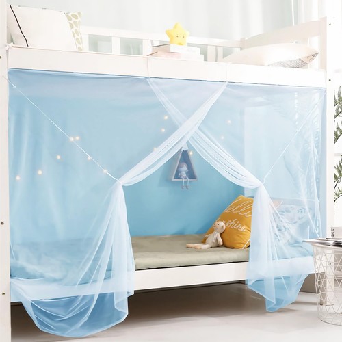 Corner bed canopy - canopy, curtains